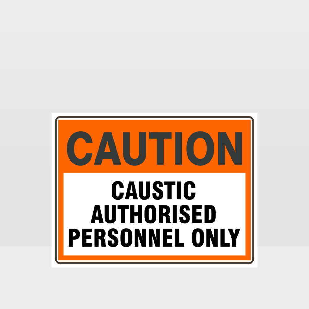 Customized Hazard Signs,Caution Caustic Sign