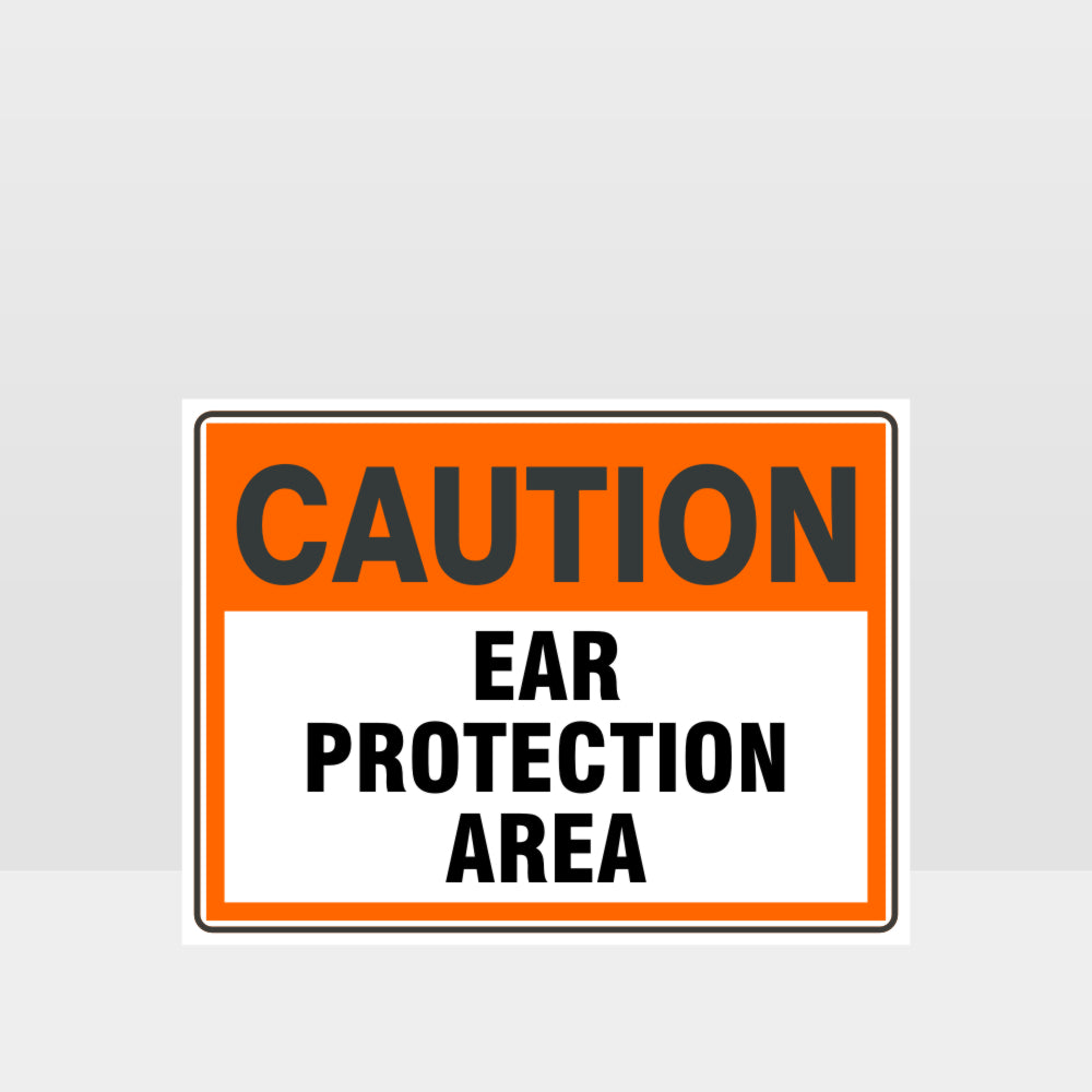 Customized Safety Signs,Caution Ear Protection Area Sign
