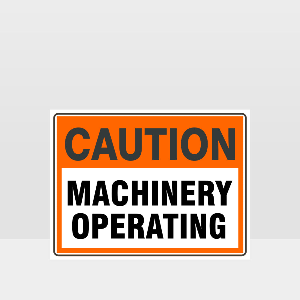 Custom Signs Outdoor Metal,Caution Machinery Operating Sign