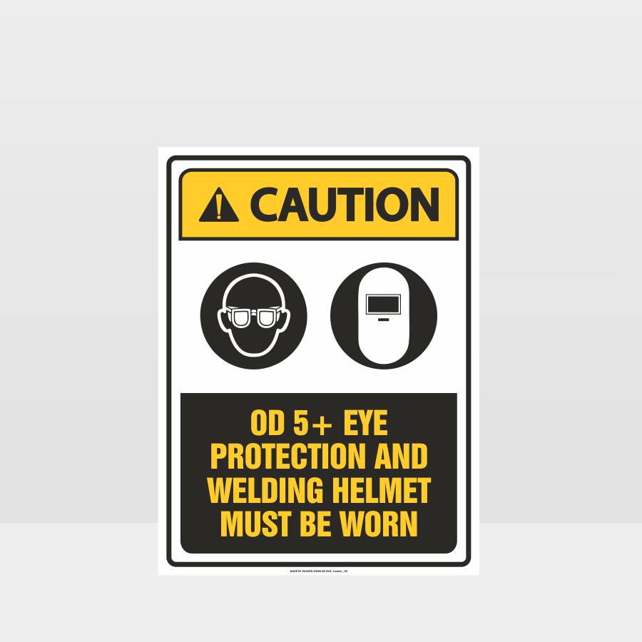Custom Signs For Business,Caution Eye Protection Welding Helmet Sign