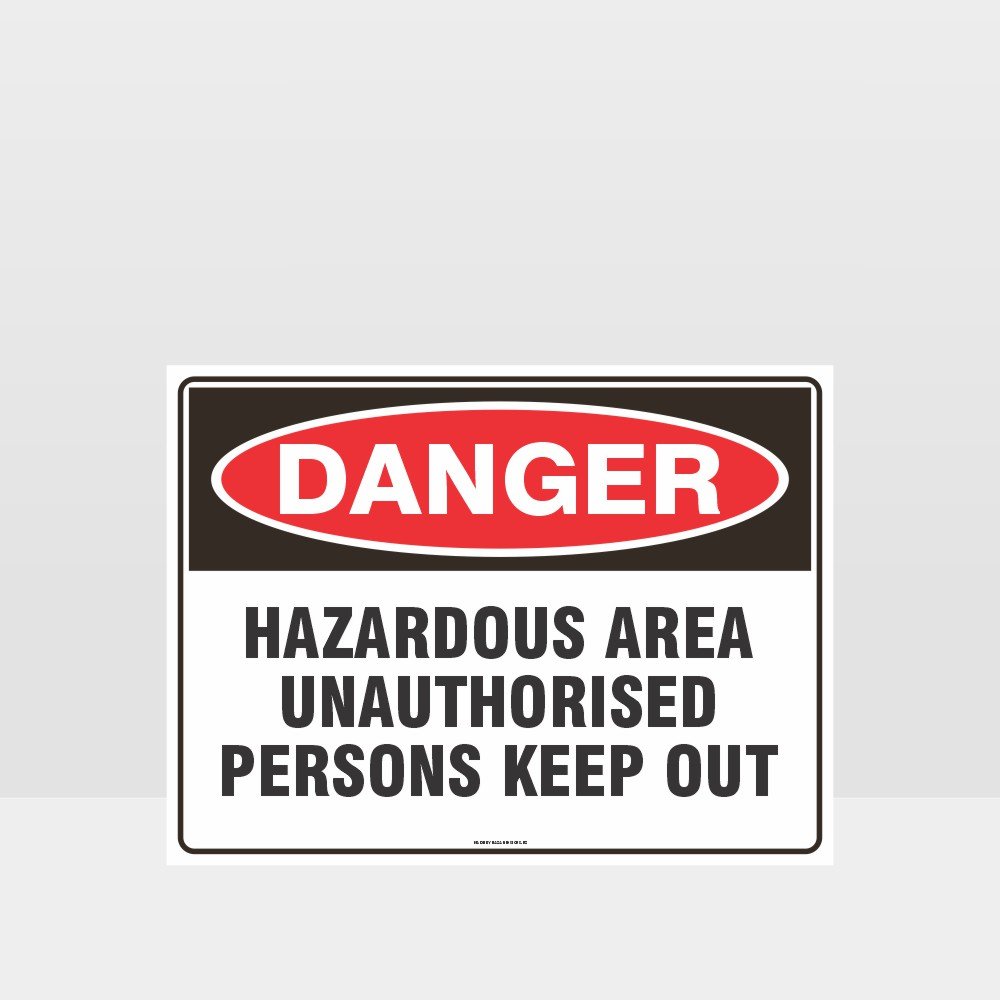 Custom Sign,Danger Hazardous Area Keep Out Sign