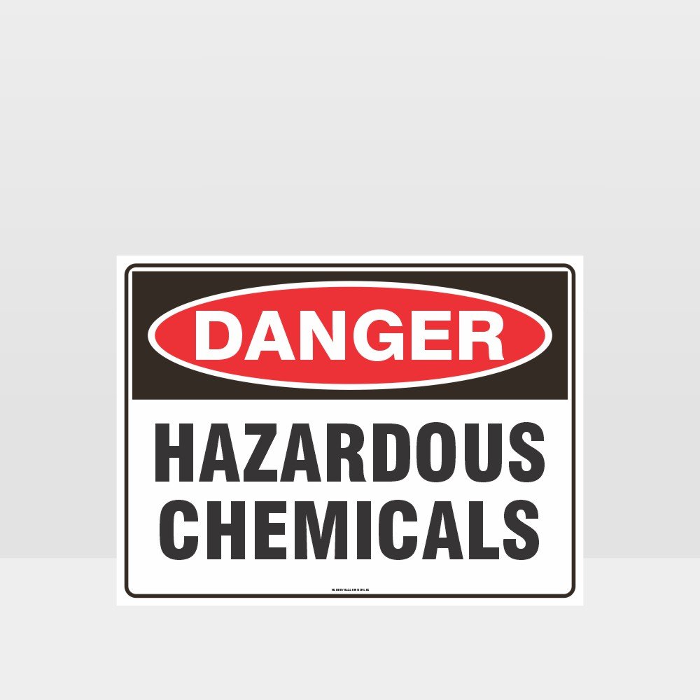 Custom Gate Signs,Danger Hazardous Chemicals Sign