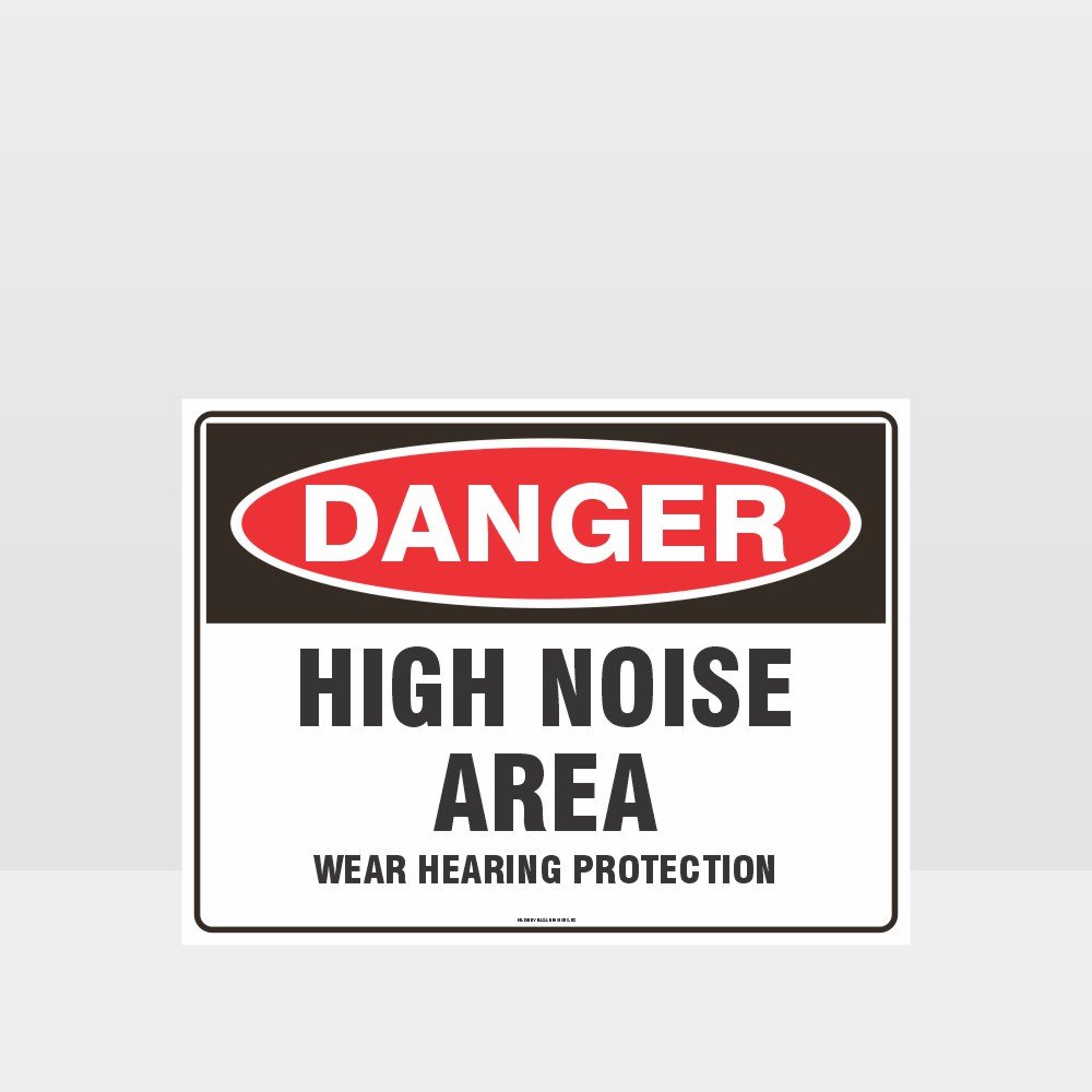 Custom Yard Signs,Danger High Noise Area Sign