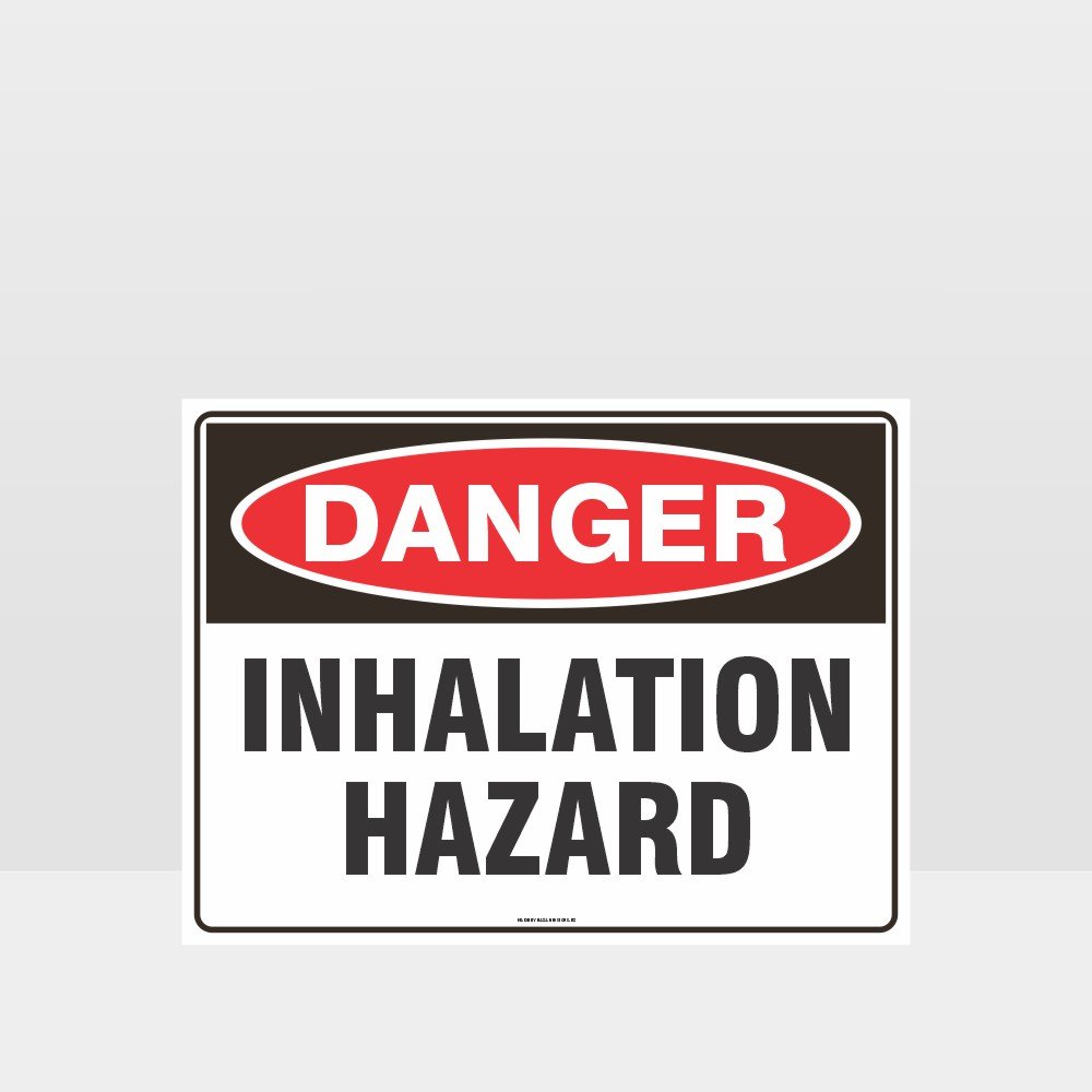 Custom Signs Outdoor Metal,Danger Inhalation Hazard Sign