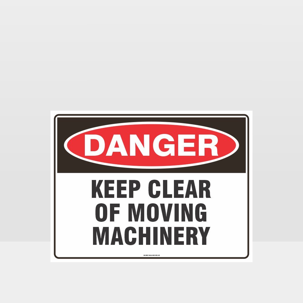 Custom Yard Signs,Danger Keep Clear Of Moving Machinery Sign