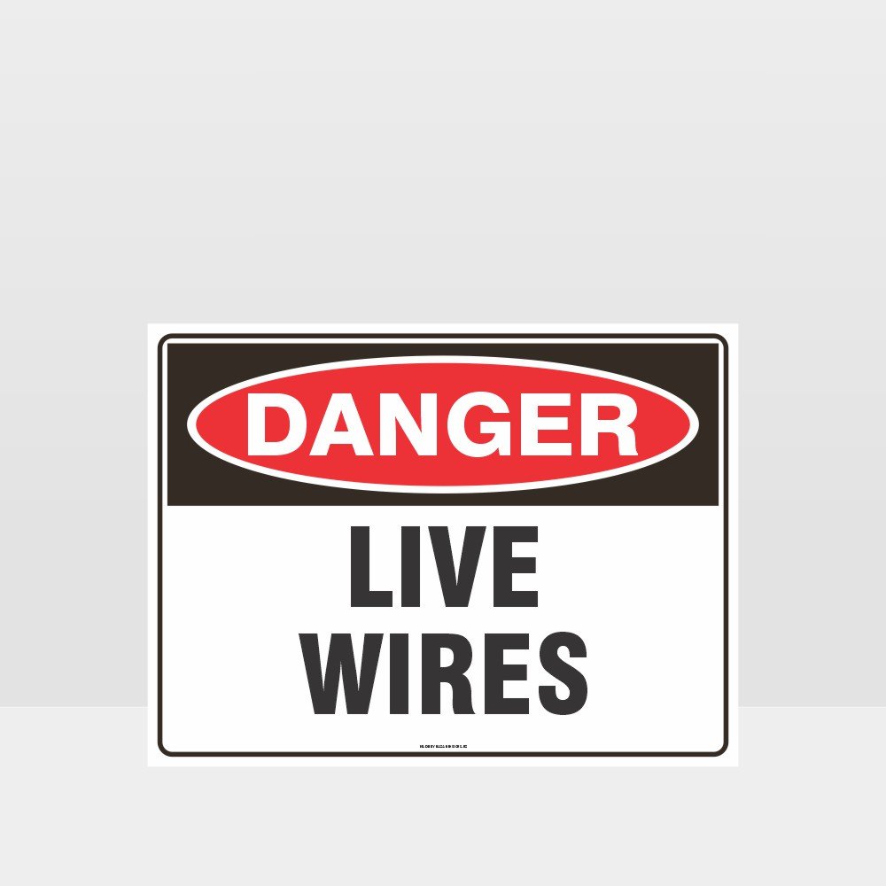 Custom Sign,Danger Live Wires Sign