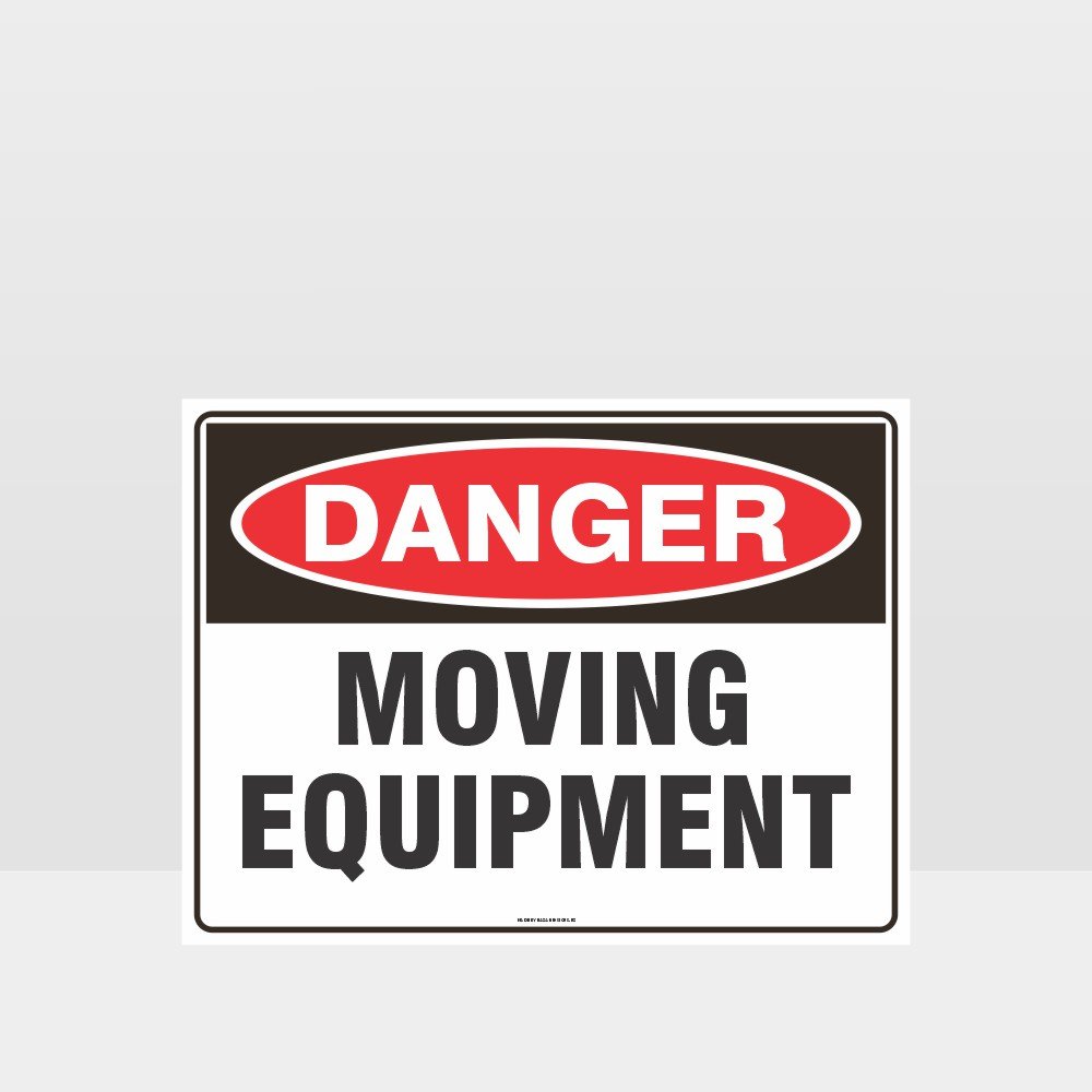 Customized Hazard Signs,Danger Moving Equipment Sign