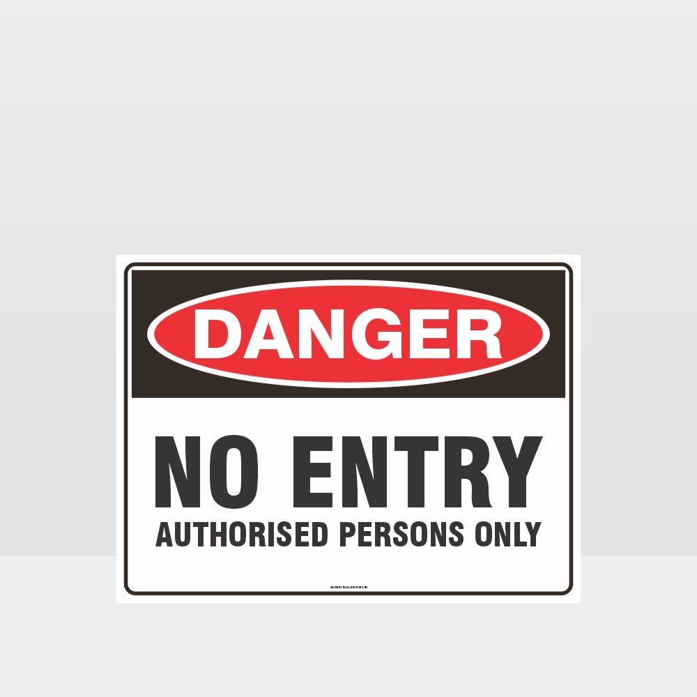 Custom Signs Outdoor Metal,Danger No Entry Authorised Persons Only Sign