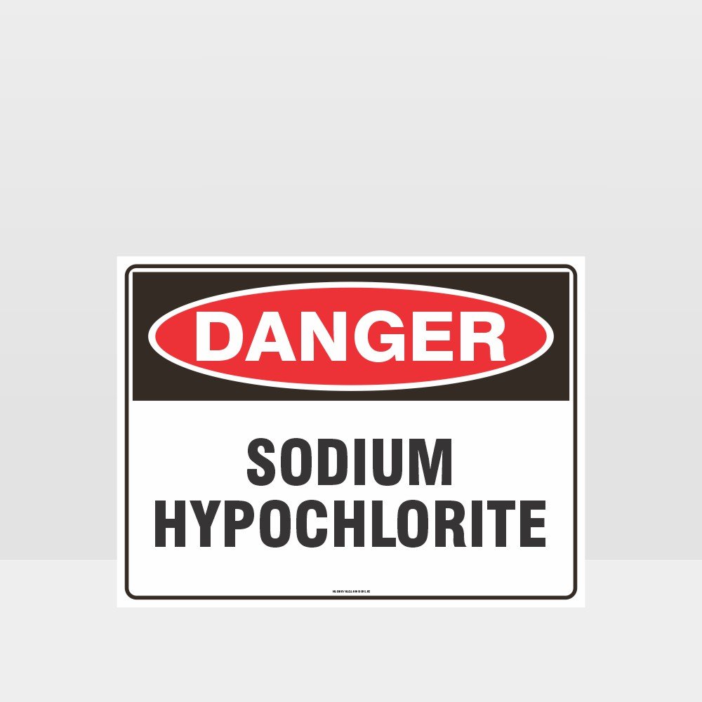 Custom Signs For Business,Danger Sodium Hypochlorite Sign