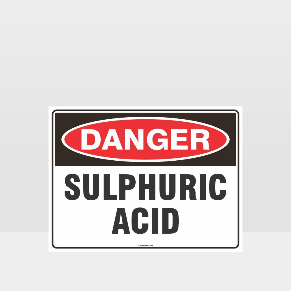 Custom Yard Signs,Danger Sulphuric Acid Sign