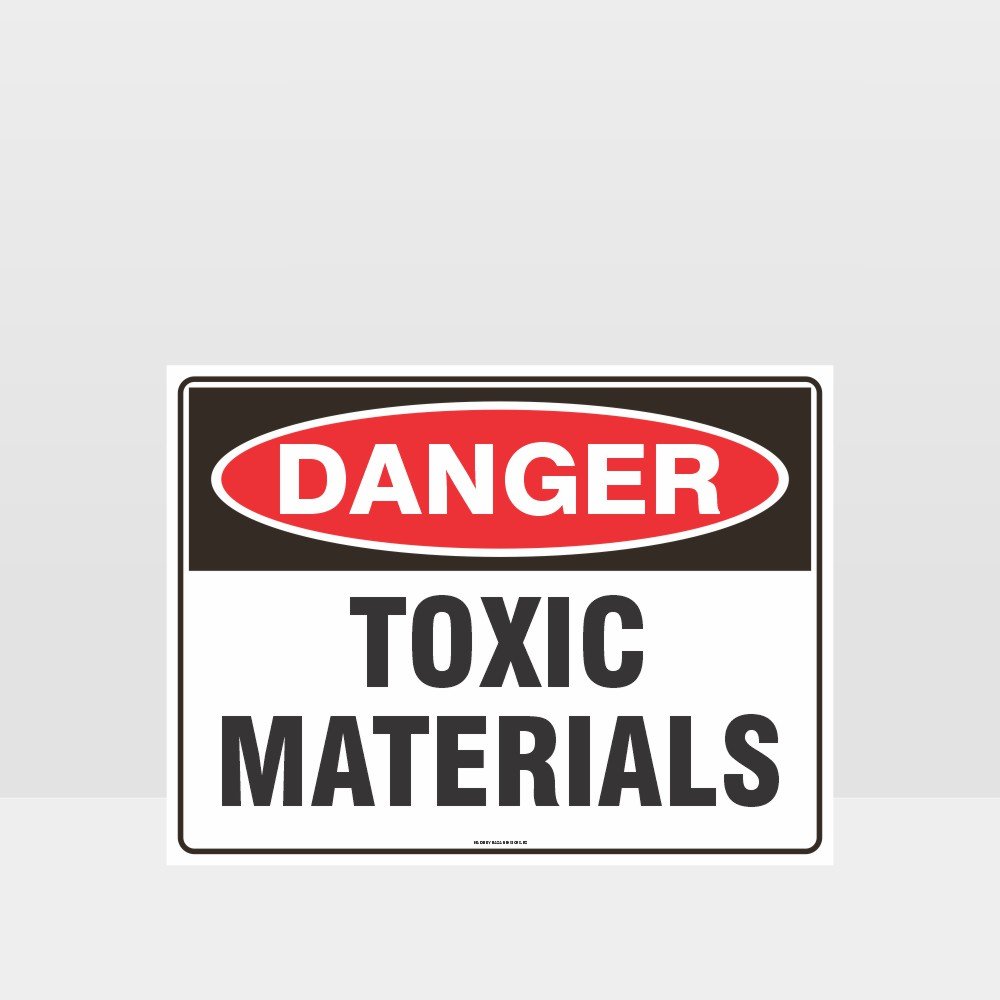 Custom Gate Signs,Danger Toxic Materials Sign
