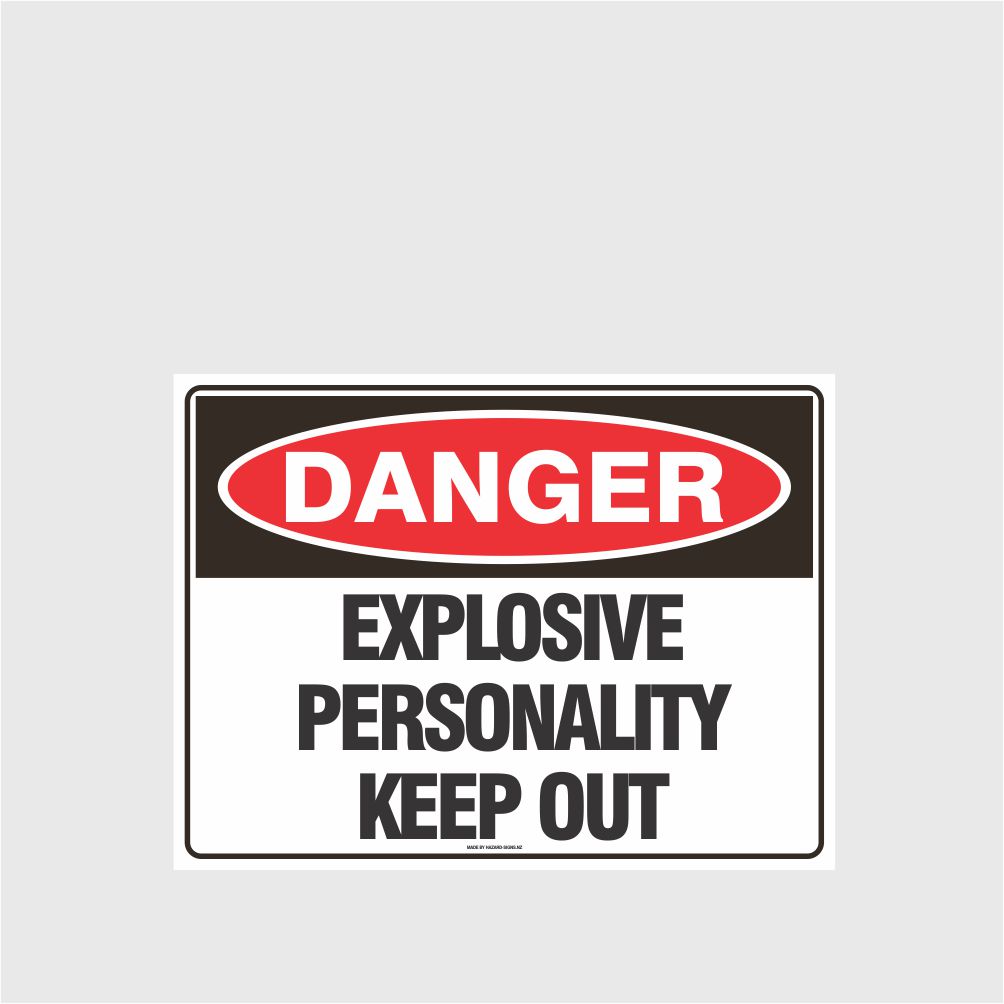 Custom Yard Signs,Danger Explosive Personality
