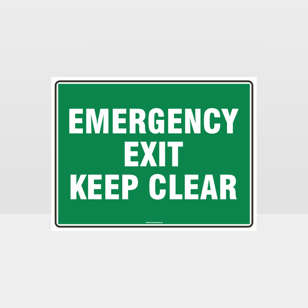 Custom Signs Personalized,Emergency Exit Keep Clear Sign