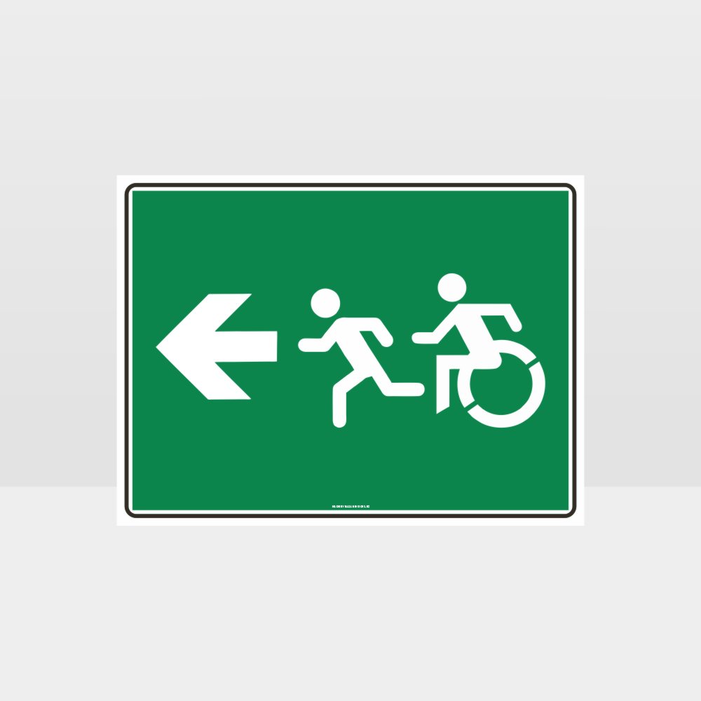 Customized Hazard Signs,Exit Left Sign
