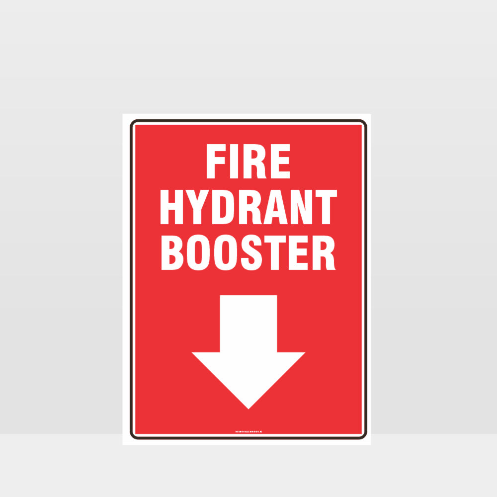 Custom Gate Signs,Fire Hydrant Booster Sign (Portrait)