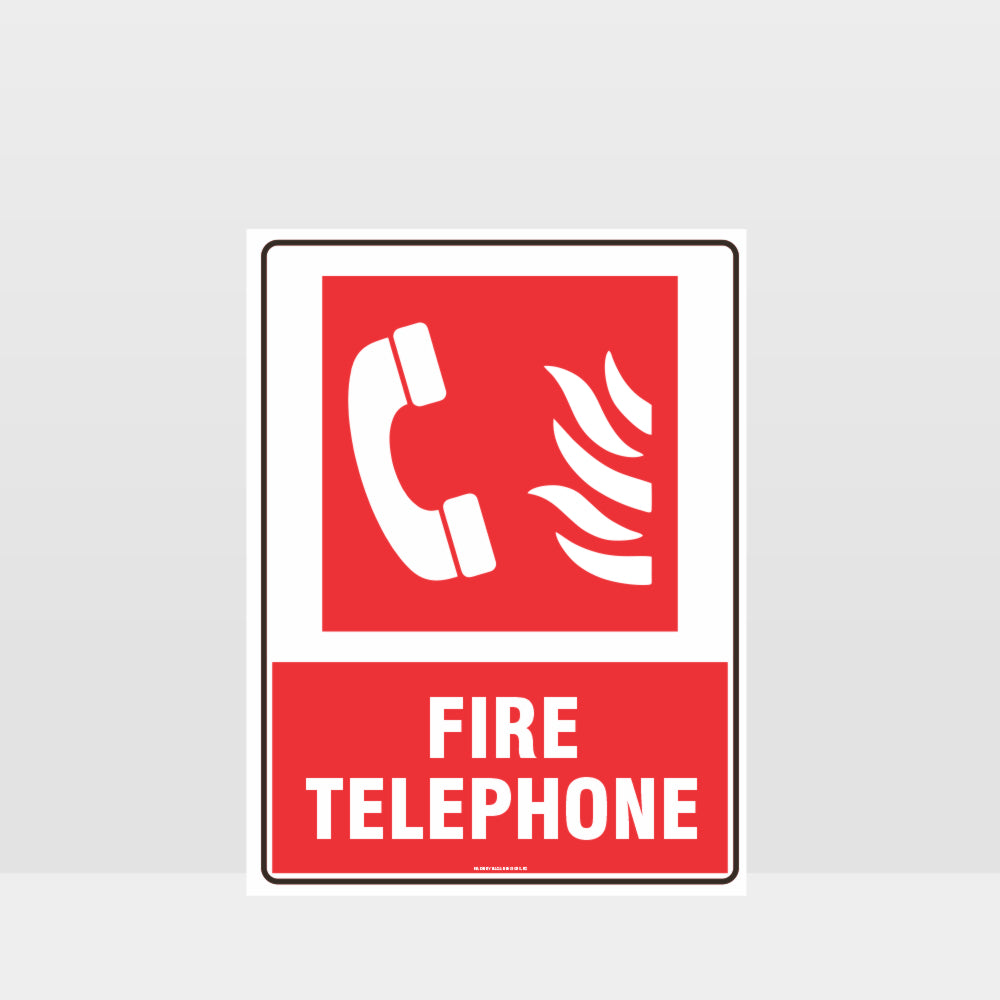 Customized Hazard Signs,Fire Telephone Sign 01