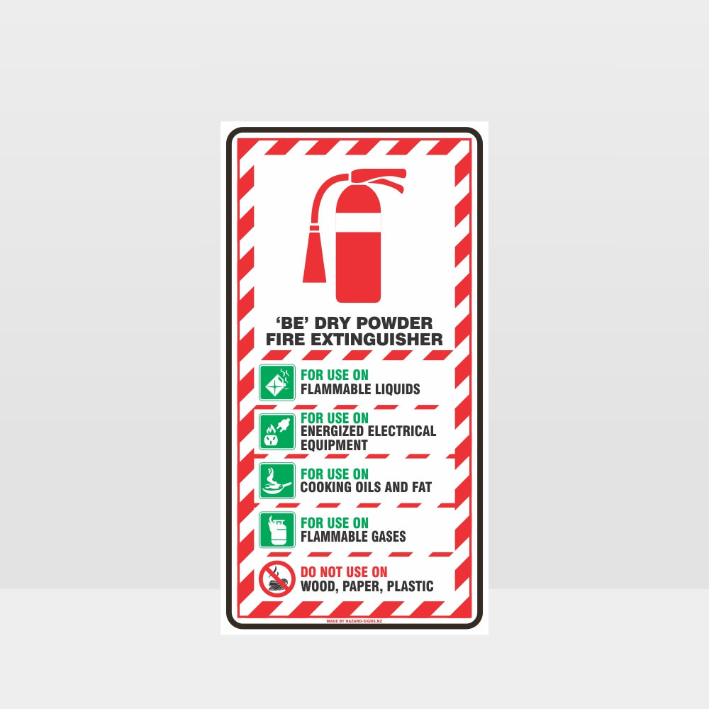 Custom Signs Outdoor Metal,Be Dry Powder Fire Extinguisher Sign