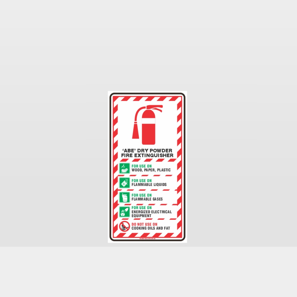 Custom Signs Personalized,Abe Dry Powder Fire Extinguisher Sign