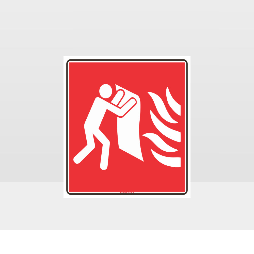 Custom Sign,Fire Blanket Symbol Sign