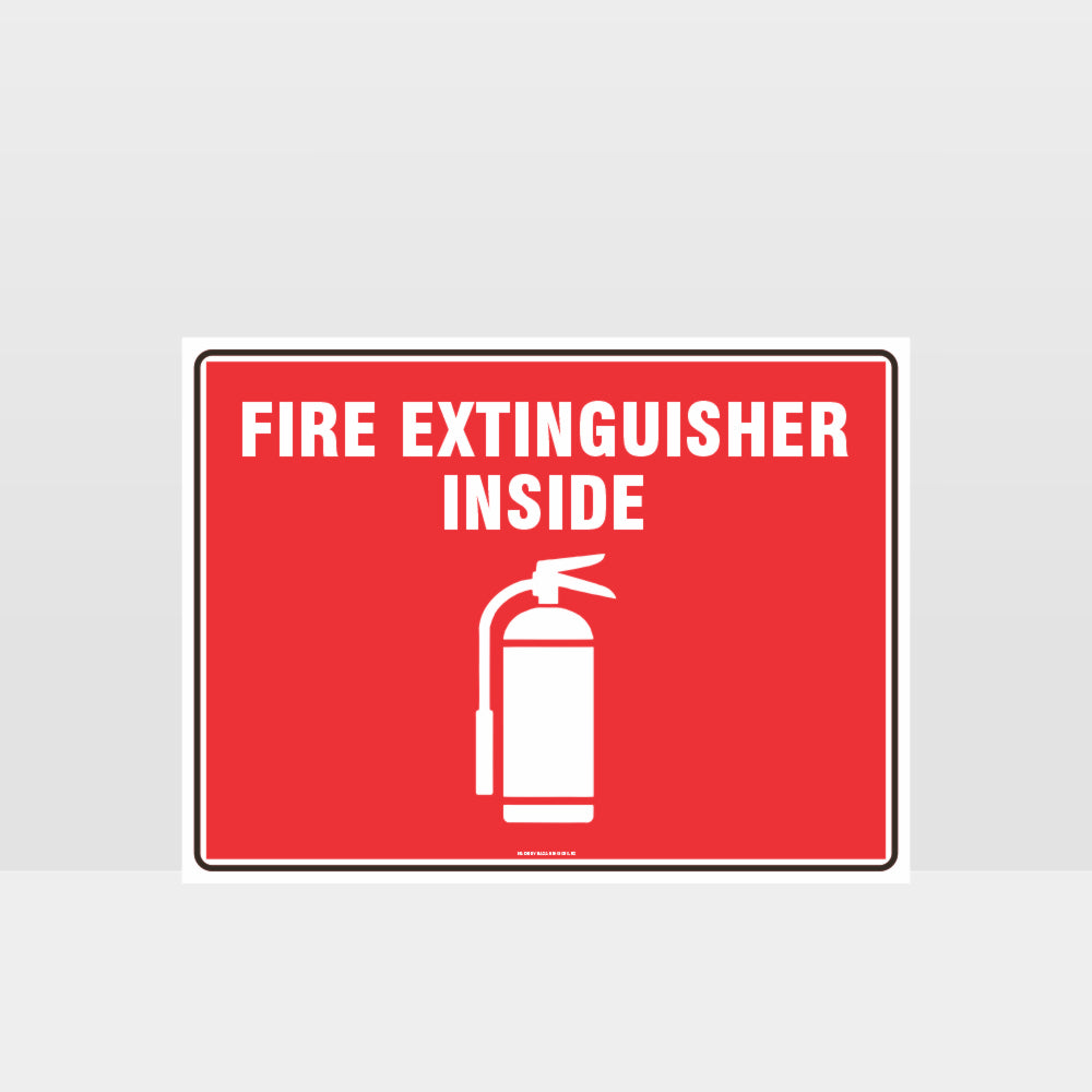 Custom Yard Signs,Fire Extinguisher Inside Sign