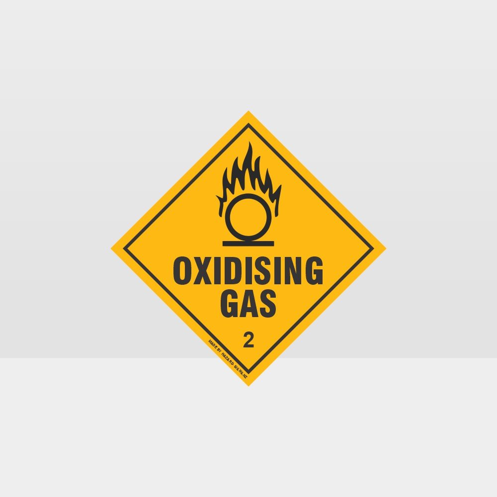 Customized Hazard Signs,Class 2 Oxidising Gas Sign