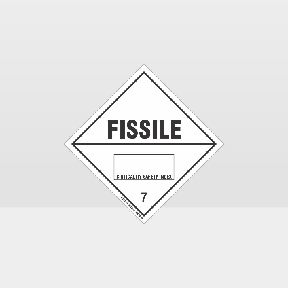 Custom Signs Outdoor Metal,Class 7 Fissile Sign