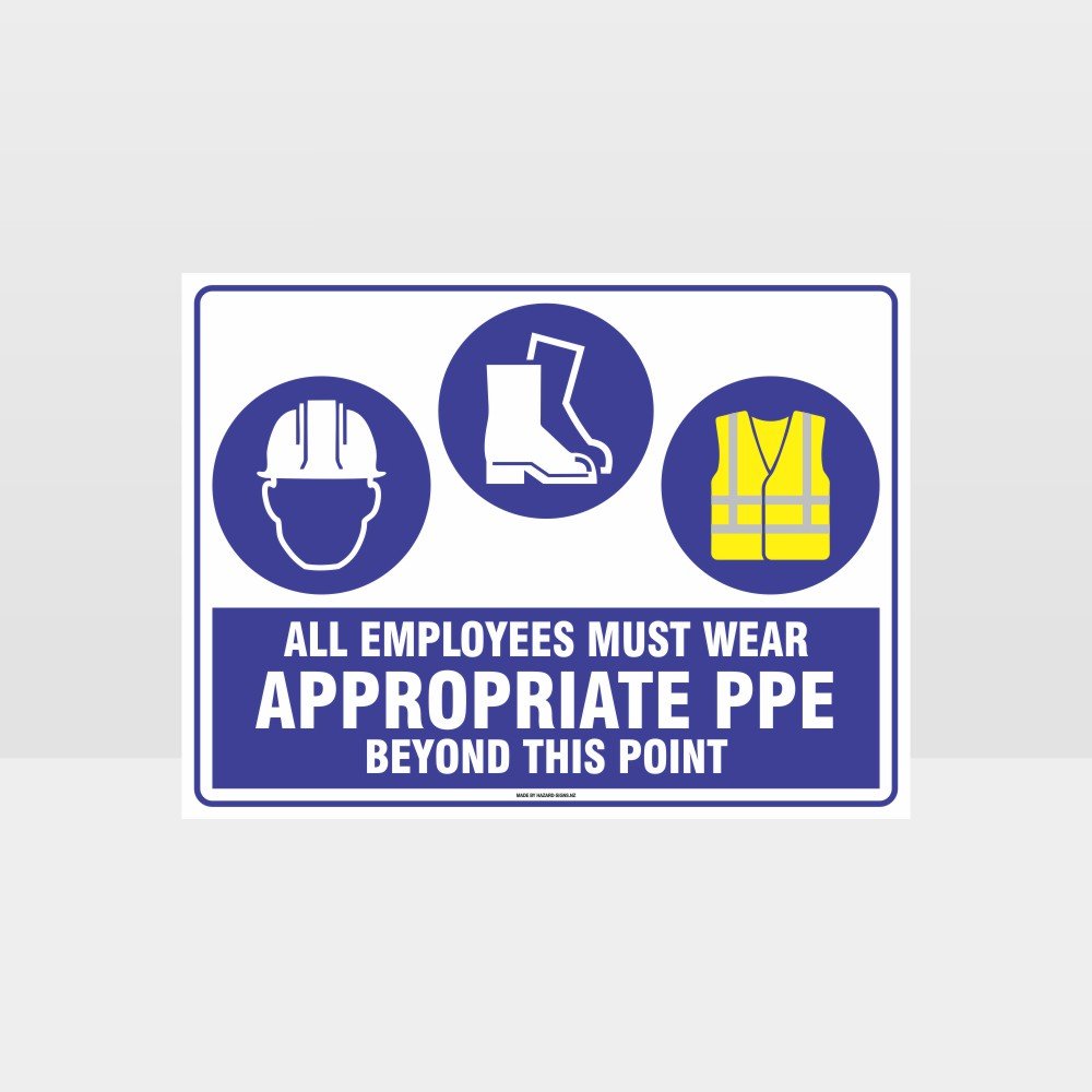 Custom Yard Signs,Appropriate Ppe Beyond This Point H+F+Hi