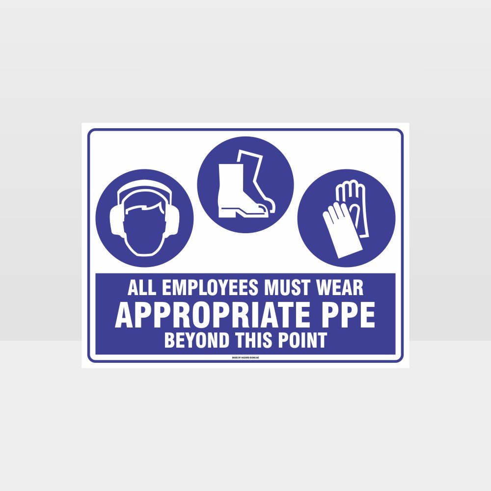 Custom Metal Sign,Appropriate Ppe Beyond This Point E+F+G