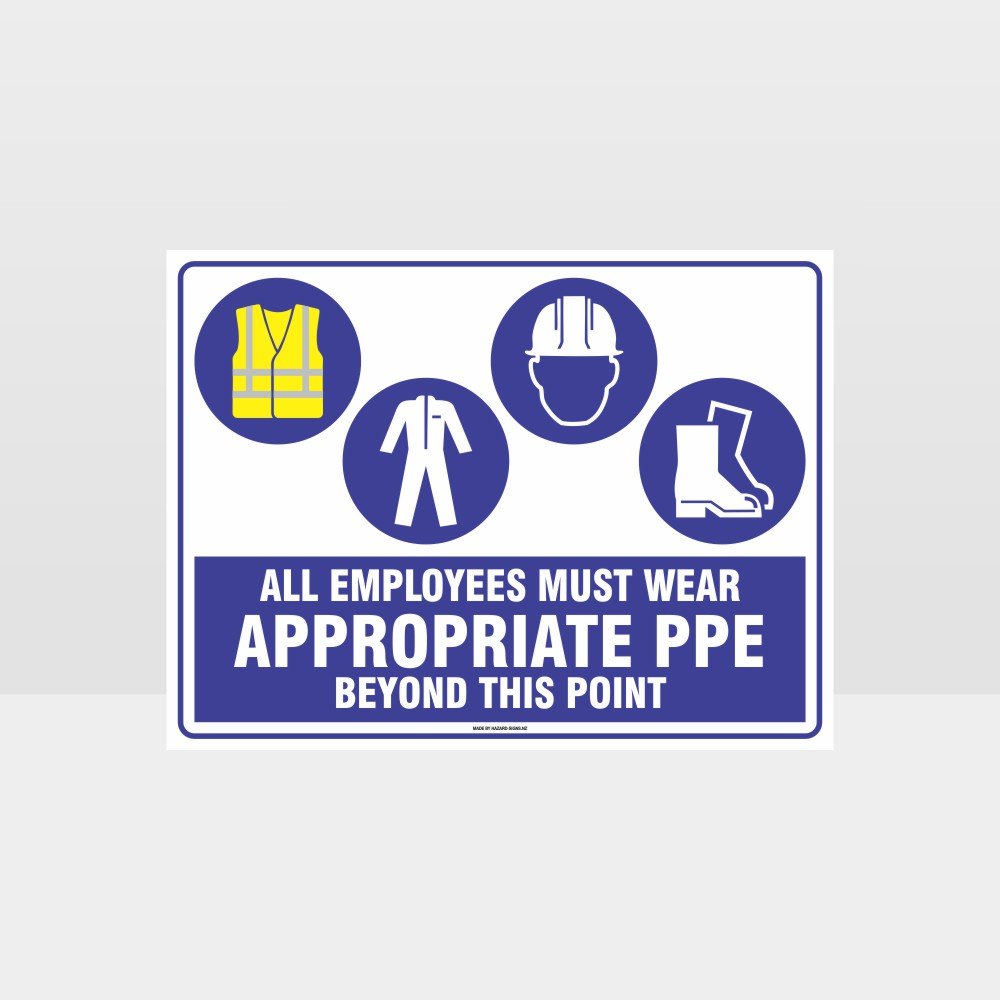 Custom Yard Signs,Appropriate Ppe Beyond This Point Hi+C+H+F