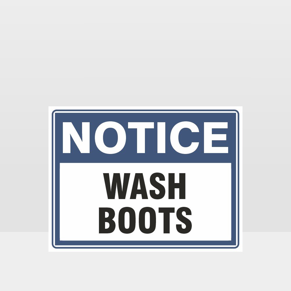 Custom Signs Outdoor Metal,Wash Boots Sign