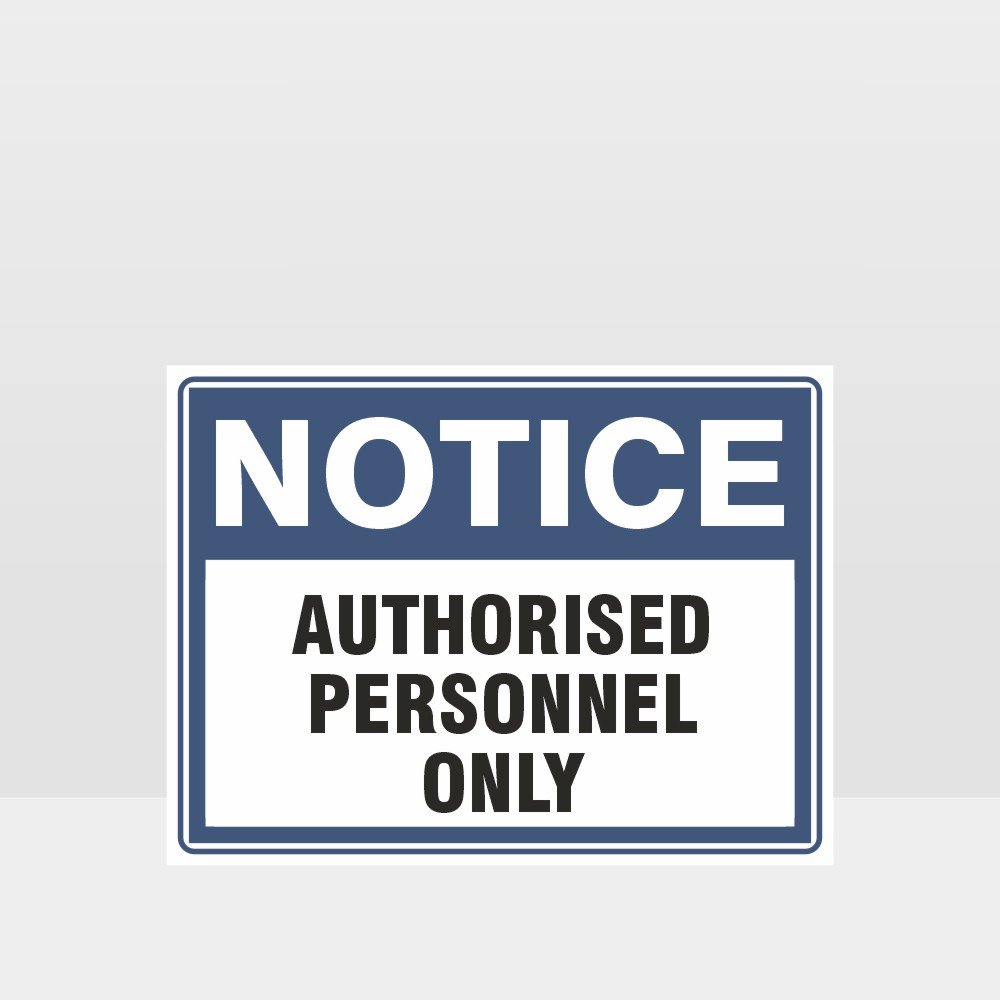 Custom Metal Sign,Authorised Personnel Only Sign