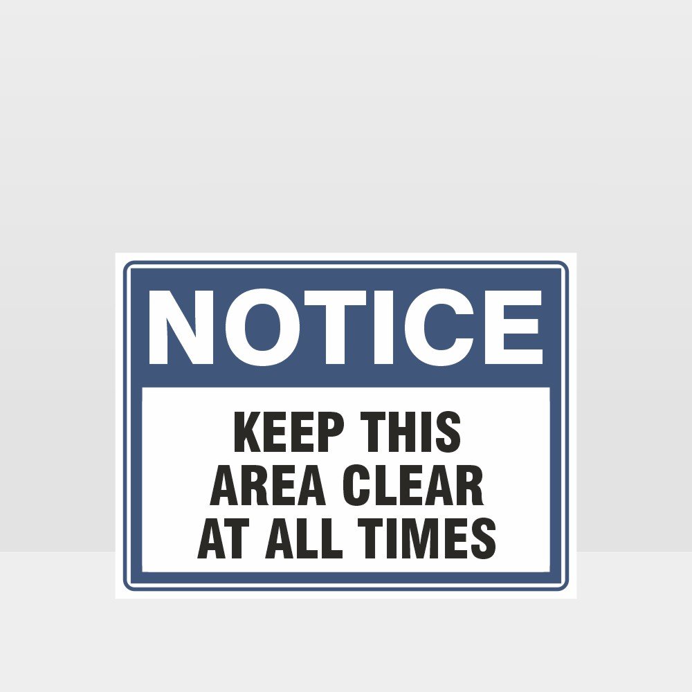 Custom Signs Personalized,Keep This Area Clear At All Times Sign