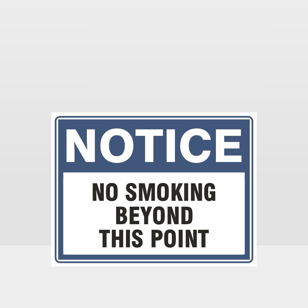 Custom Metal Sign,No Smoking Beyond This Point Sign