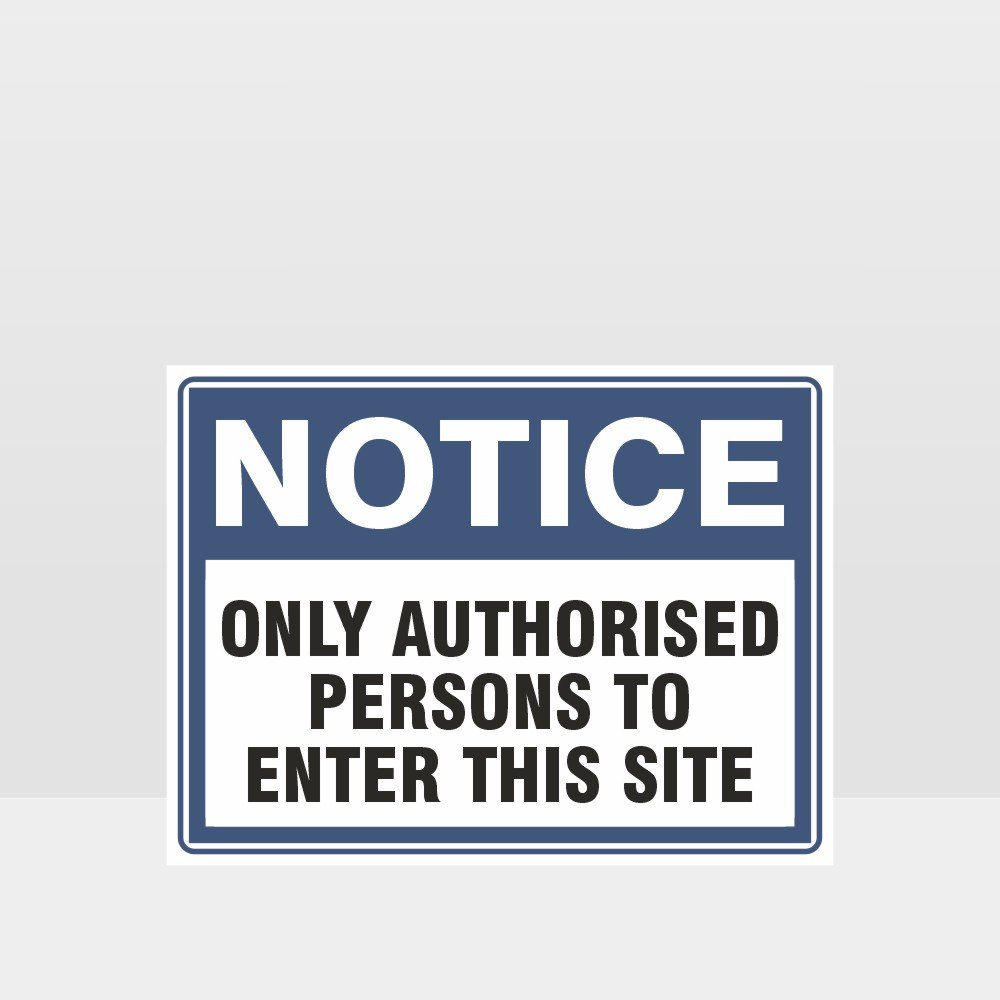 Custom Metal Sign,Only Authorised Persons To Enter This Site Sign