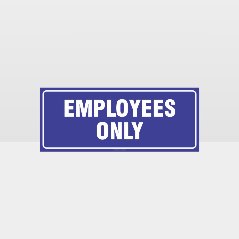 Customized Hazard Signs,Employees Only Sign