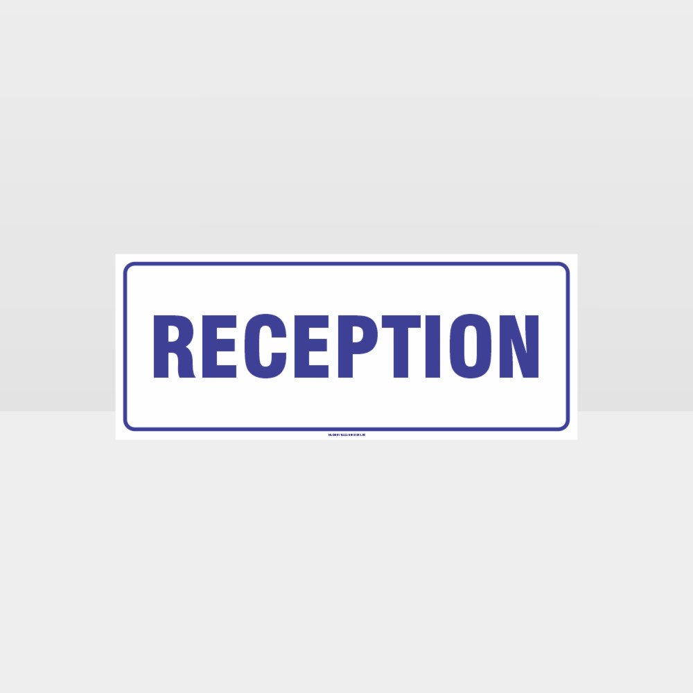 Custom Sign,Reception White Background Sign