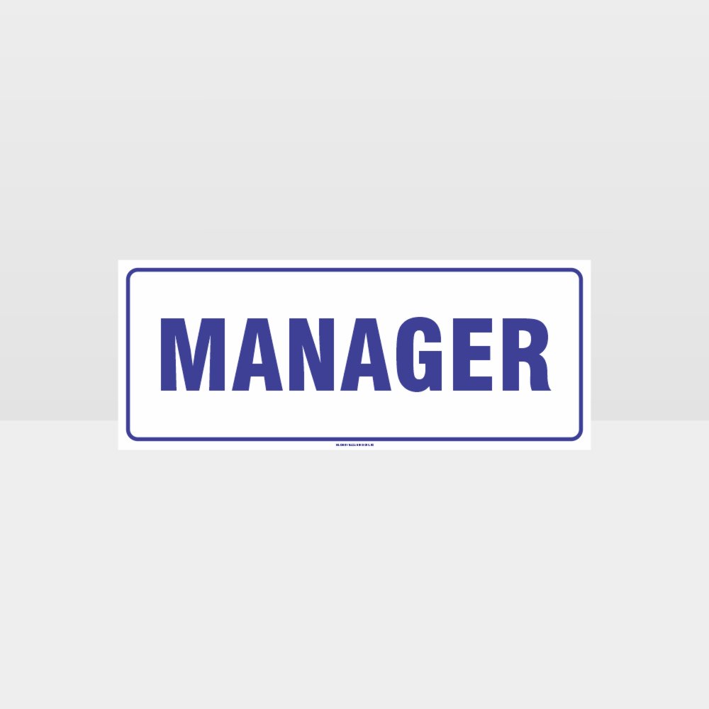 Customized Hazard Signs,Manger White Background Sign