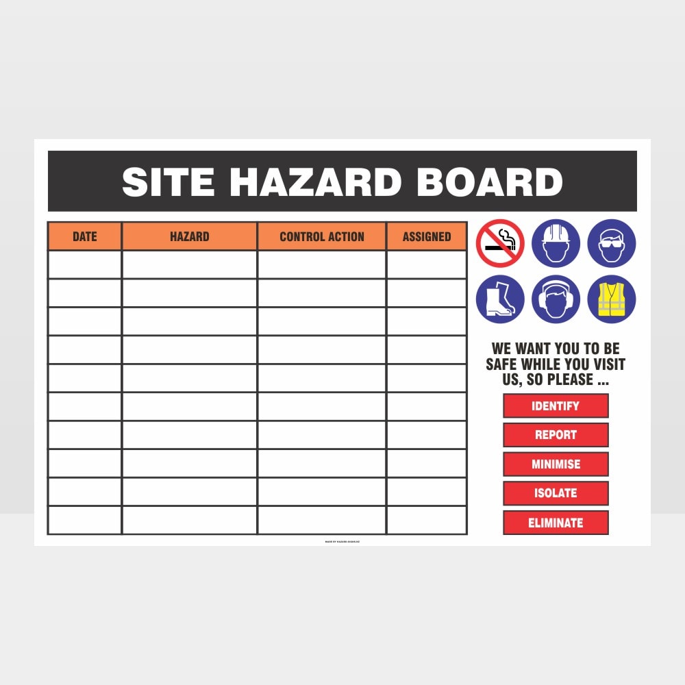 Custom Yard Signs,Site Hazard Board Sign