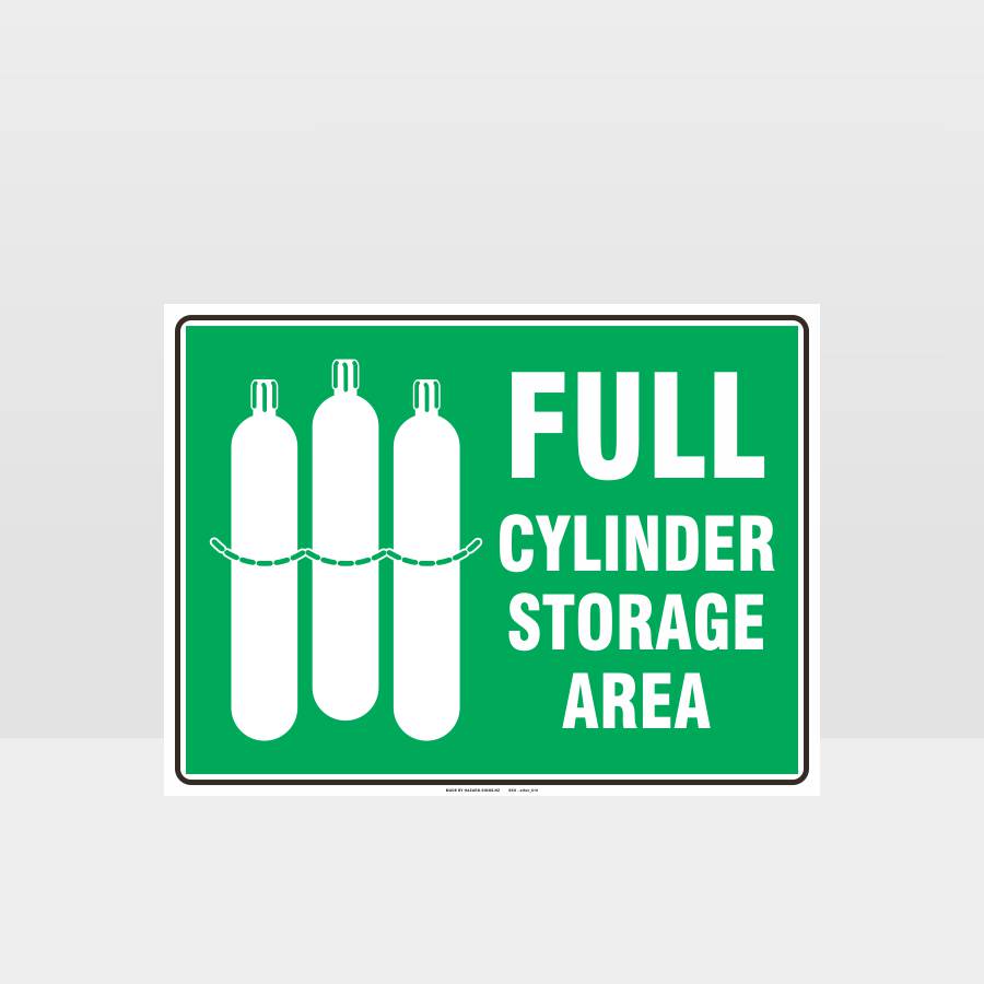 Custom Signs For Business,Full Cylinder Storage Area Sign