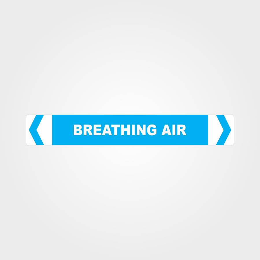 Custom Sign,Breathing Air Pipe Marker