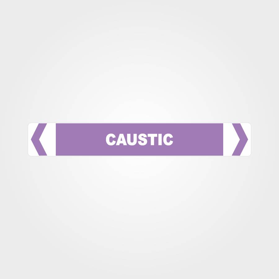 Custom Signs Personalized,Caustic Pipe Marker