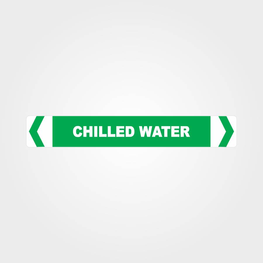 Custom Design Sign,Chilled Water Pipe Marker