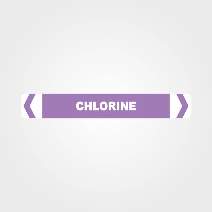 Custom Signs Outdoor Metal,Chlorine Pipe Marker