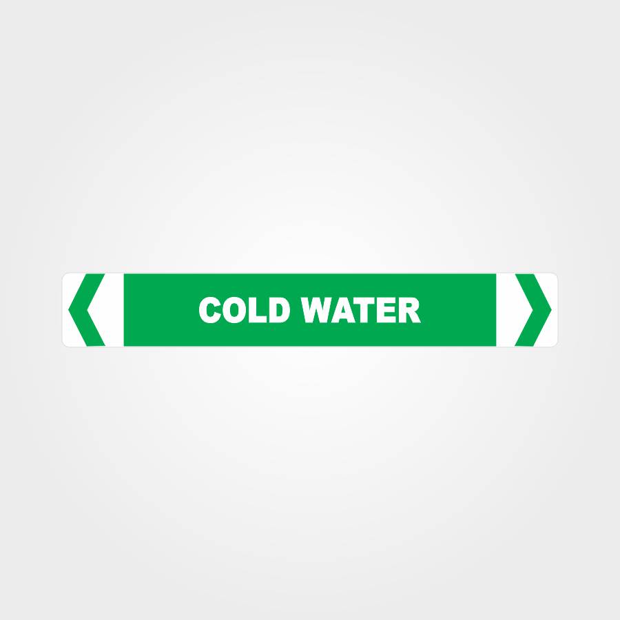 Custom Signs For Business,Cold Water Pipe Marker