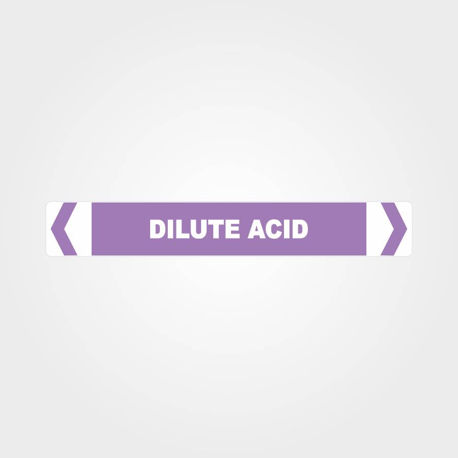 Customized Safety Signs,Dilute Acid Pipe Marker