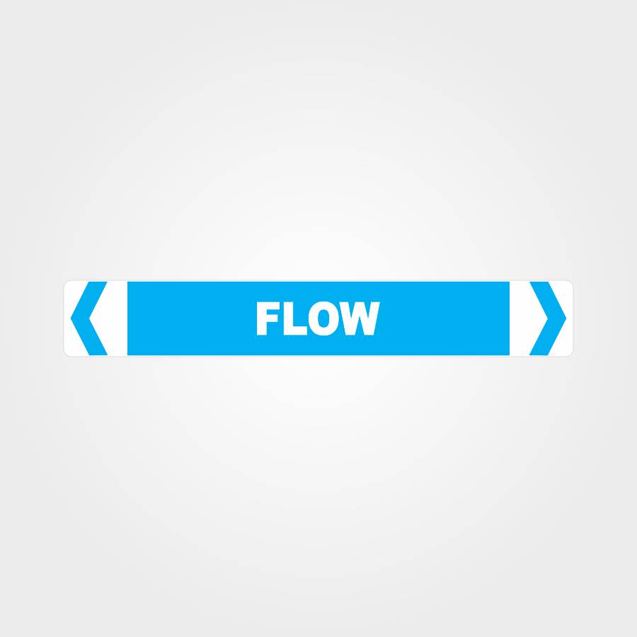 Custom Metal Sign,Flow Pipe Marker