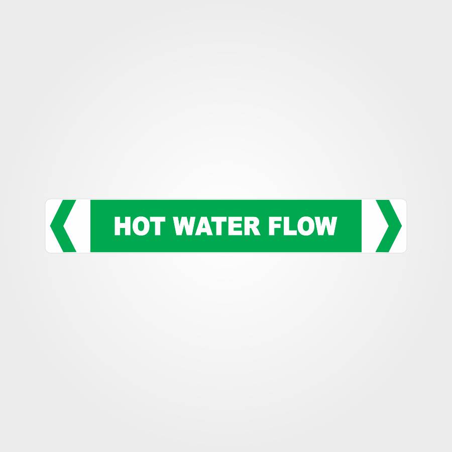 Custom Signs Personalized,Hot Water Flow Pipe Marker