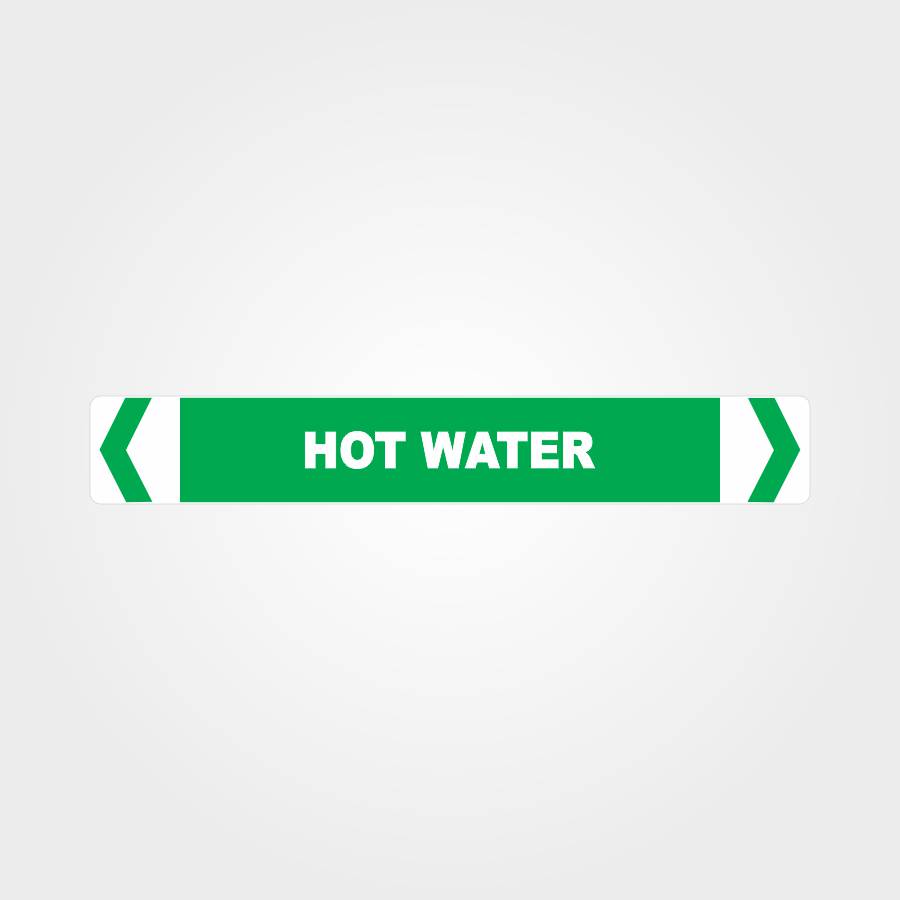 Custom Signs Personalized,Hot Water Pipe Marker