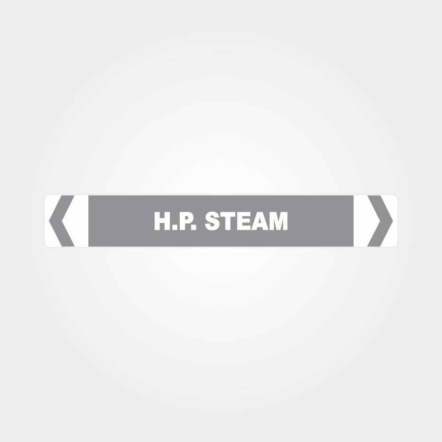 Customized Hazard Signs,H.P. Steam Pipe Marker