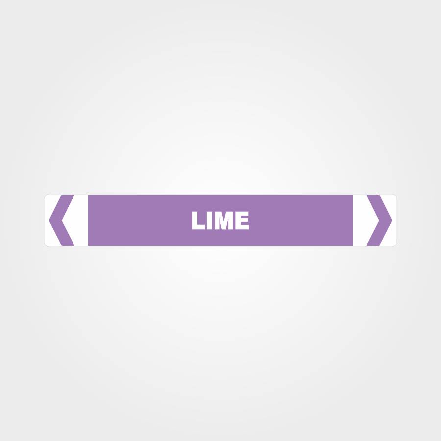 Custom Metal Sign,Lime Pipe Marker